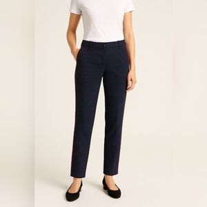 BRAX Navy Blue Polka Dot Red Stripe Women's Pants